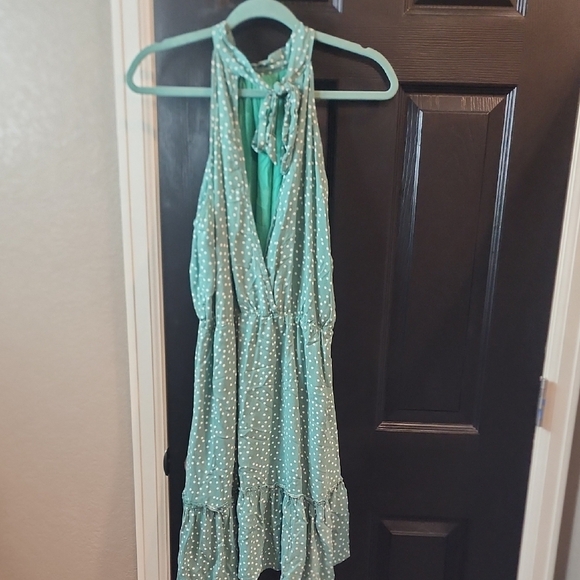 Polka Dot Halter Dress - Picture 3 of 3